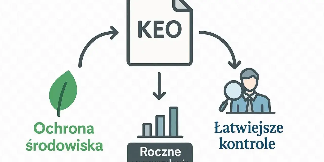 KEO ułatwia ochronę środowiska, roczne sprawozdania i łatwiejsze kontrole. To jak kod ex BDO dla ekologicznych firm.