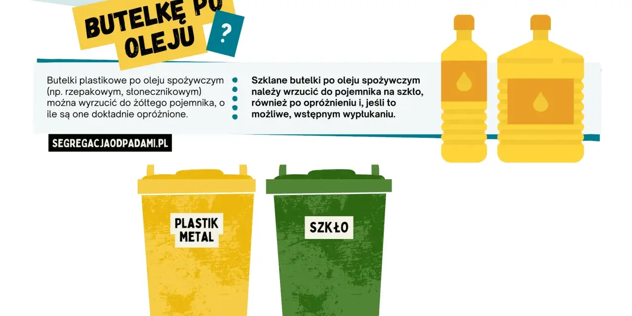 Gdzie wyrzucić butelkę po oleju? Segreguj mądrze i bez mycia!