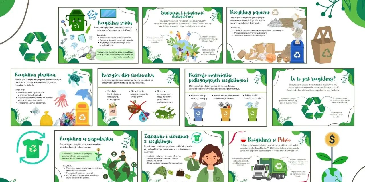 Plakaty o recyklingu: Skuteczne pomysły i darmowe szablony