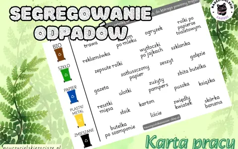 Darmowe karty pracy o recyklingu dla dzieci: Ucz ekologii przez zabawę!
