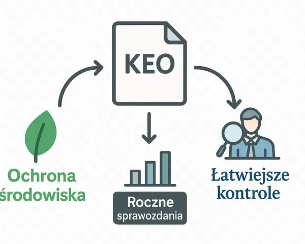 KEO ułatwia ochronę środowiska, roczne sprawozdania i łatwiejsze kontrole. To jak kod ex BDO dla ekologicznych firm.