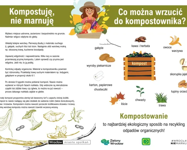 Jak zrobić dobry kompost: wybierz miejsce, układaj warstwy suche i mokre, zapewnij wilgoć i napowietrzenie. Wrzucaj resztki warzyw, owoców, kawy, herbaty, skorupki jajek.