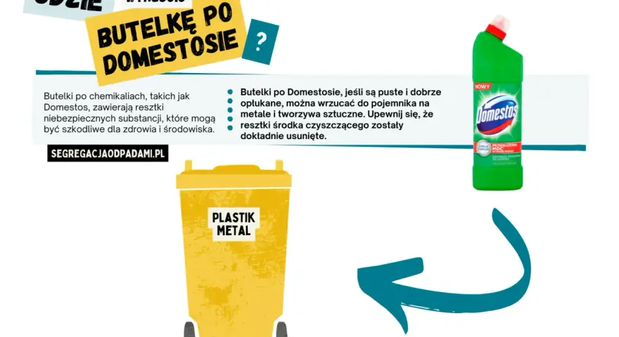 Gdzie wyrzucić butelkę po Domestosie? Oto pewna odpowiedź!