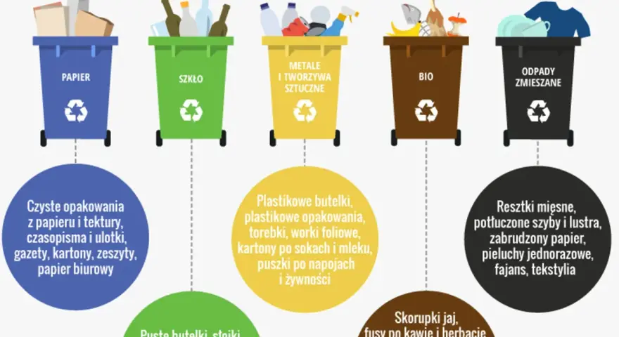 Resztki mięsne, potłuczone szyby i lustra, zabrudzony papier, pieluchy jednorazowe, fajans, tekstylia – to wszystko trafia do odpadów zmieszanych. Gdzie wyrzucać plastikowe opakowania po mięsie? Do odpadów zmieszanych.