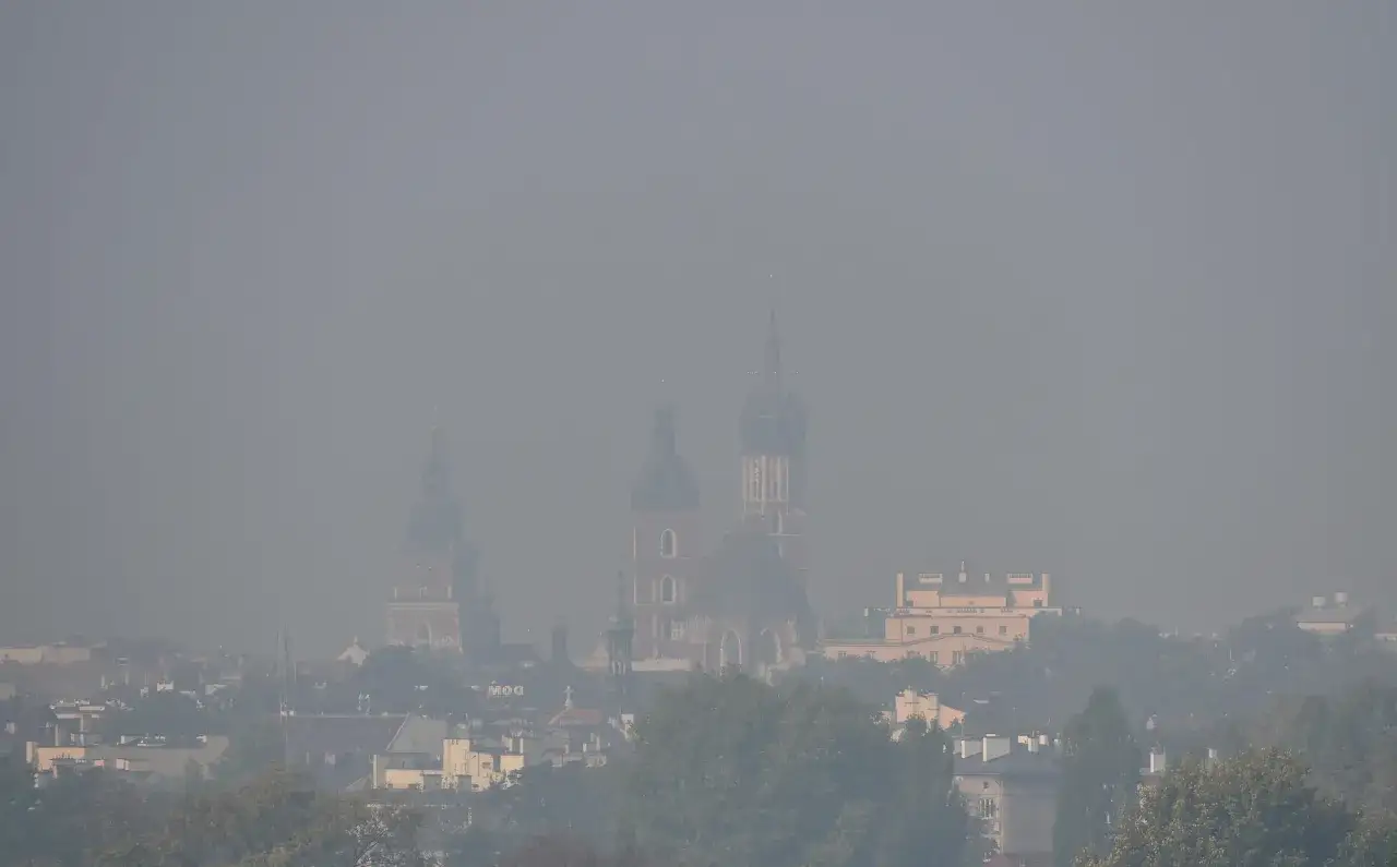 Smog w Krakowie historyczne zdjęcia